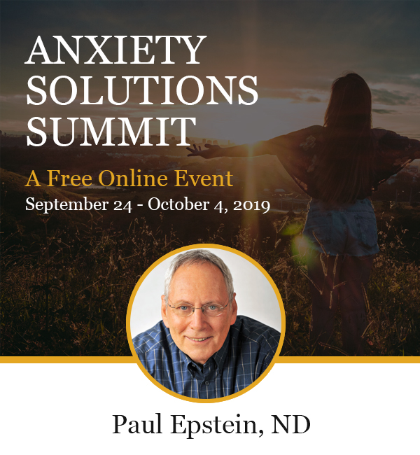 Anxiety Solutions Summit Graphic with Dr. Epstein's picture